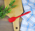 Set of 4 Pure Silicone Spatulas Spoon Pastry Basting Brush Heat Resistant (11"-8.4") (4, Spatula Set - Red)...