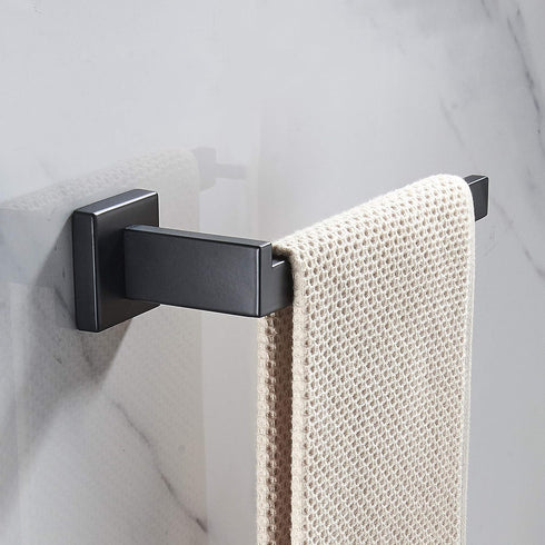 JunSun Square Towel Holder Stainless Steel Contemporary Towel Ring Hand Towel Holder Bathroom Hardware Modern Design Bathroom Towel Ring Towel Bar...