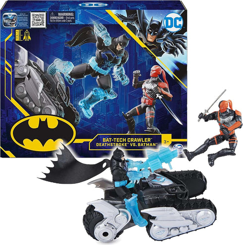 DC Comics Batman Bat-Tech Crawler with 4-inch Exclusive Deathstroke and Batman Action Figures, Includes 12 Accessories, Kids Toys for Boys Ages 3 ...