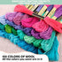 Embroidery Kit for Beginners Adults - Punch Needle Embroidery Kits 100 Colors Thread Sewing Kit for Adults Knitting Tool Kit Set Craft Organizer -...