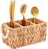 Mud Pie Woven Utensil Set, 9" x 4.5", Brown...