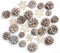 Factory Direct Craft Package of Winter White Washed Pinecones and Snowflakess...