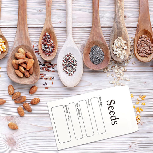 100 Pcs Seed Envelopes Resealable Self Sealing Seed Envelope Seed Packets 3.15 x 4.72 Inch Seed Saving Envelopes with Preprinted Seed Collecting T...