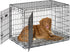 MidWest Homes for Pets Quiet Time Reversible Crate Pan Cover 36' Gray Floral/Fleece...