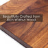 Walnut Wood Cutting Board and Charcuterie Board, 8" x 6-3/8"...