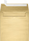 LUXPaper Square Invitation Envelopes | Peel & Press | 6" x 6" | Blonde Metallic | 81lb. Text | 50 Qty...