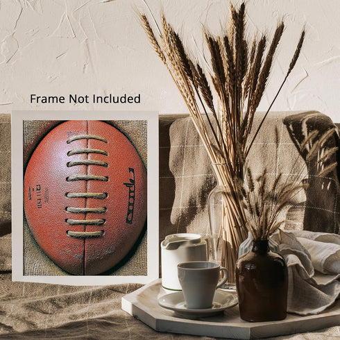Posterizer 1 pcs-Close-up of a football art-Sports & Hobby Art Gifts for sports fans Decor for Home & Office- unframed wall art...