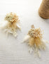 Dried Flowers Boutonnieres Set of 2 for Men Boho Fall Wedding Grooms Buttonhole Rustic Best Man Pampas Grass Dry Flower Decoration (Beige)...
