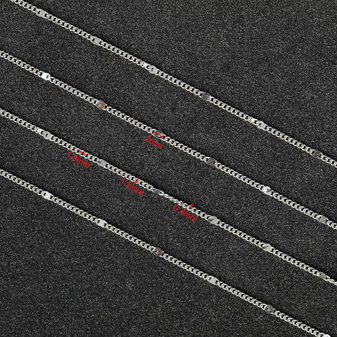 UMAOKANG Silver Necklace Chain for Jewelry Making Stainless Steel Curb Chain Roll Twisted Link Chain Women Necklace DIY Jewelry Supplies...