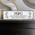 Moms Are The People Who Know Us Best & Love Us The Most - Metal Wood Sign – Cute Rustic Wall Decor Art - Modern Home Décor - Farmhouse Decorations...