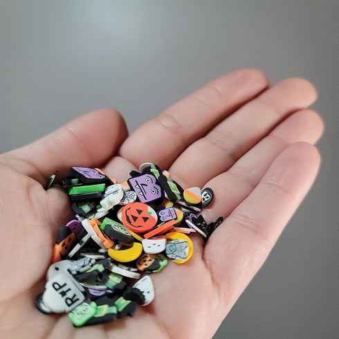 BGM Creations 2,000 Piece Halloween Polymer Clay Slices for Slime Supplies, DIY Nail Art, Halloween Craft Embellishments...