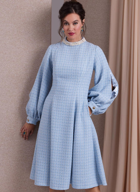 Vogue Misses' Fit and Flare Dresses Sewing Pattern Packet, Sizes 16-18-20-22-24, Multicolor...