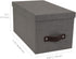 Bigso Silvia Organizational Storage Box with Leather Handle for Shelves and Stacks Easily - Durable and Decorative Storage Boxes with Lids - 5.9 i...