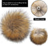 Bememo 14 Pieces Faux Fur Pom Pom Balls for Hats DIY Faux Fur Pompom with Elastic Loop for Hats Shoes Scarves Gloves Scarves Bag Key Chain Charms ...