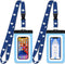 Cruise Lanyards Large Waterproof Cell Phone Pouch Dry Case w/Touch Screen - Screen Size up to 6.5” - for iPhone 15 14 13 12 11 Pro Max XS Plus, Sa...