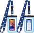 Cruise Lanyards Large Waterproof Cell Phone Pouch Dry Case w/Touch Screen - Screen Size up to 6.5” - for iPhone 15 14 13 12 11 Pro Max XS Plus, Sa...