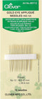 Clover Gold Eye Applique Needles-Size 12, 1 Count (Pack of 1)...