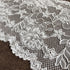 Olive Lace 7 inches Wide White Stretchy lace with Floral Pattern for Bridal Wedding Decorations, Sewing DIY Making and DIY Crafts- 5 Yards (6128 W...