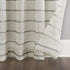 Clean Window Twill Stripe Anti-Dust Allergy/Pet Friendly Anti-Dust Sheer Curtain Panel, 52" x 84", Gray...