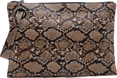 Amaze Womens Oversized Clutch Bag Large PU Leather Pouch Evening Handbags Envelope Purse with Wristlet Shoulder Lady...