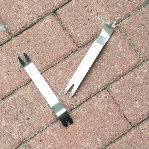 2 Pieces Patio Pavers Paver Extractor Tool Paver Removal Raise Sunken Brick Tool for Garden Lawn Yard Replace Paver Patio Blocks Auto Trim Removal...