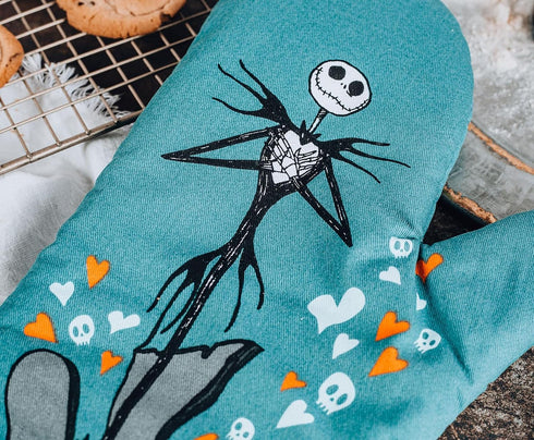The Nightmare Before Christmas Jack and Sally Oven Mitt | Official Disney Kitchen Accessories and Household Items, Housewarming Gift | Thick Heat ...