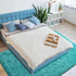 Terrug Blue Fluffy Area Rug for Bedroom, 3x5 Ft Tie-Dyed Shag Throw Rugs, Soft Machine Washable Plush Carpet with Non Slip Backing for Girls Kids ...
