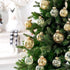 Christmas Ornaments Ball Set-Shatterproof Clear Plastic Decorative Baubles for Xmas Tree House Holiday Wedding Party Decoration,20pcs Gold...