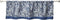 Madison Park Aubrey Faux Silk Paisley Jacquard, Rod Pocket Curtain for Living Room, Kitchen, Bedroom and Dorm, 50 in x 18 in, Navy...