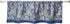 Madison Park Aubrey Faux Silk Paisley Jacquard, Rod Pocket Curtain for Living Room, Kitchen, Bedroom and Dorm, 50 in x 18 in, Navy...