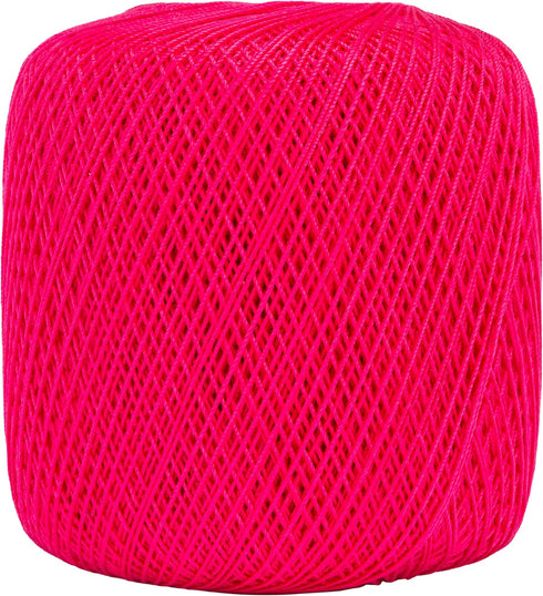 Coats Crochet 154.0332 Aunt Lydia's Cotton Classic Size 10, Hot Pink...