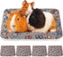4 Pack Ultra Soft Dog Cat Bed Mat with Cute Prints Reversible Fleece Dog Crate Kennel Pad Cozy Washable Thickened Hamster Guinea Pig Bed Pet Bed M...