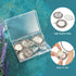 FASHEWELRY 16Pcs Oval Round Bezel Pendant Trays Antique Silver Bezel Blanks Cabochon Setting with Clear Glass Cabochon for Photo Pendant Craft Jew...