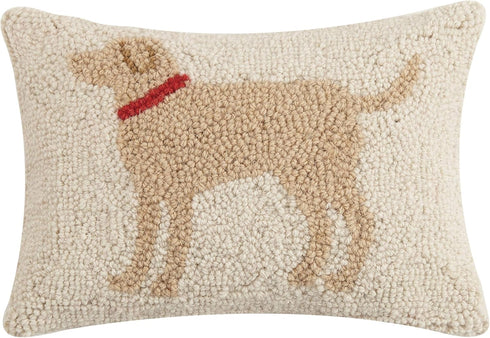 Peking Handicraft 30JES1457C12OB Light Brown Dog Wool and Cotton Pillow, 8 X 12 inch...