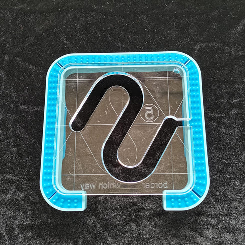 YICBOR Free Motion Quilting Rulers and Templates Series 5 with New Quilting Frame for Domestic Sewing Machine (TK(Q5-06))...