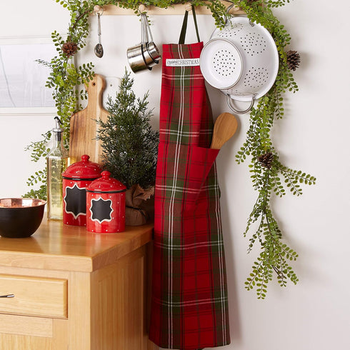DII Unisex Kitchen Christmas Apron for Women & Men Adjustable Ties and Large Front Pockets...