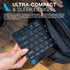 JLab Go Wireless Keyboard, Black, Connect Via Bluetooth or USB Wireless Dongle, Multi-Device Ultra-Compact for a Minimalist or Portable Set-Up (1 ...