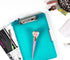 Dexas Slimcase 2 Storage Clipboard with Side Opening, Teal Glitter, Office Supplies Clipboards to Organize, Carry and Store, A4 Holder, Combine St...