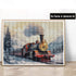 Kaliosy 5D Diamond Art Painting Kits for Adult Trains Snow by Number Kits, Paint with Diamonds Art Landscape DIY Full Drill, Crystal Craft Cross S...