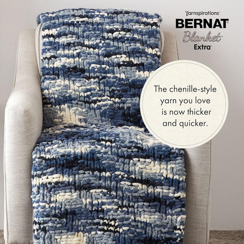 Bernat Blanket Extra Chunky Chenile Acrylic Yarn - 2 Pack...