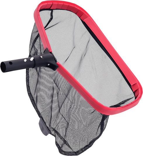 U.S. Pool Supply Professional Heavy Duty 17" Swimming Pool Leaf Skimmer Rake with Deep Net Bag - Strong Aluminum Frame for Faster Cleaning & Easie...