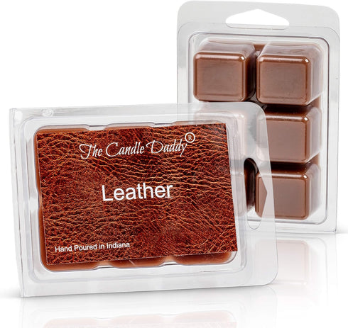 Leather - Maximum Scented Wax Cubes/Melts- 5 Packs -10 Ounces Total- 30 Cubes...
