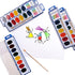 Color Swell Bulk 8 Color Watercolors with Wood Brushes - 4 Packs...
