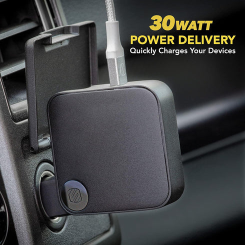 Scosche HCPDC30 PowerVolt 2 in 1 30W Home and Car Charger Compatible with USB-C Devices...