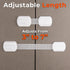 10-Pack Cabinet Locks Baby Proofing - Childproof Locks for Cabinets, Drawers, Cupboard, Refrigerator, Toilet Seat, Trash Can, Dishwasher...