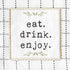 DII Home Sweet Farmhouse Kitchen Collection, Dishtowel Set, 18x28, Black, 4 Count...