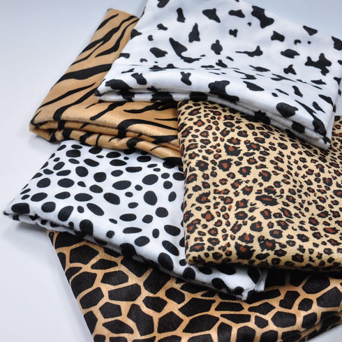 59" Wide Cow Print Velboa Short Fur Pile Upholstery Drapery Clothing Polyester Fabric by The Yard (Cow one Yard)...