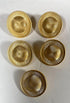 Dome Gold Buttons Hat Shape Sets Brushed Finished ~ for Blazer, Suits, Sport Coat, Uniform, Jacket , Dresses 10 Pc. (5 PC 1 inch INCH 24mm) (2365)...
