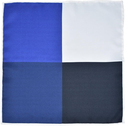 100% Silk Check Pocket Square Hand Rolled with Gift Box...