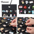 PACMAXI Hanging Brooch Pin Organizer, Display Pins Storage Case, Brooch Collection Storage Holder, Holds Up to 96 Pins.(Not Include Any Accessorie...